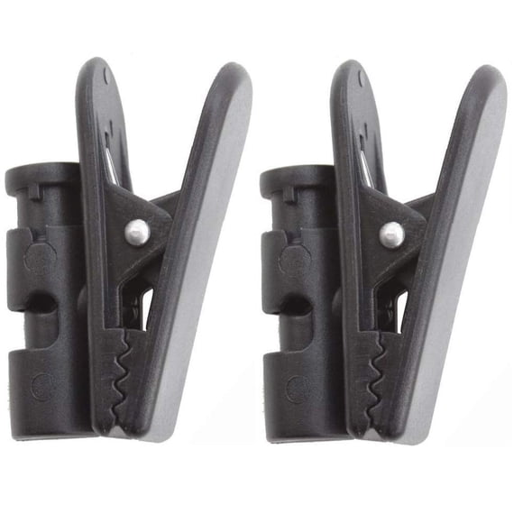 Clips ECS para cables de auriculares, 2 unidades, color negro