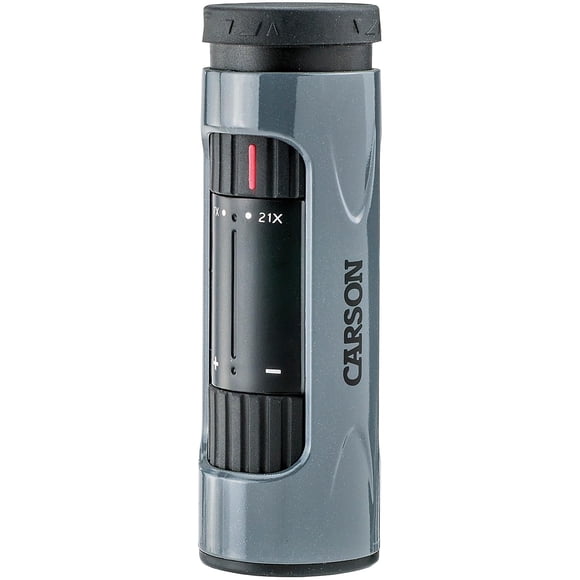 Monocular Carson MonoZoom 7-21 x 21 mm con zoom (ZM-721), color gris