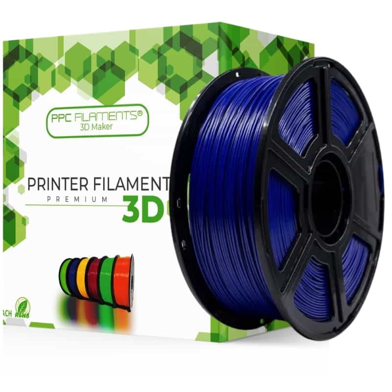 Ppc Filaments - Filamento 3d Pla Azul Transparente 1kg | Filamentos