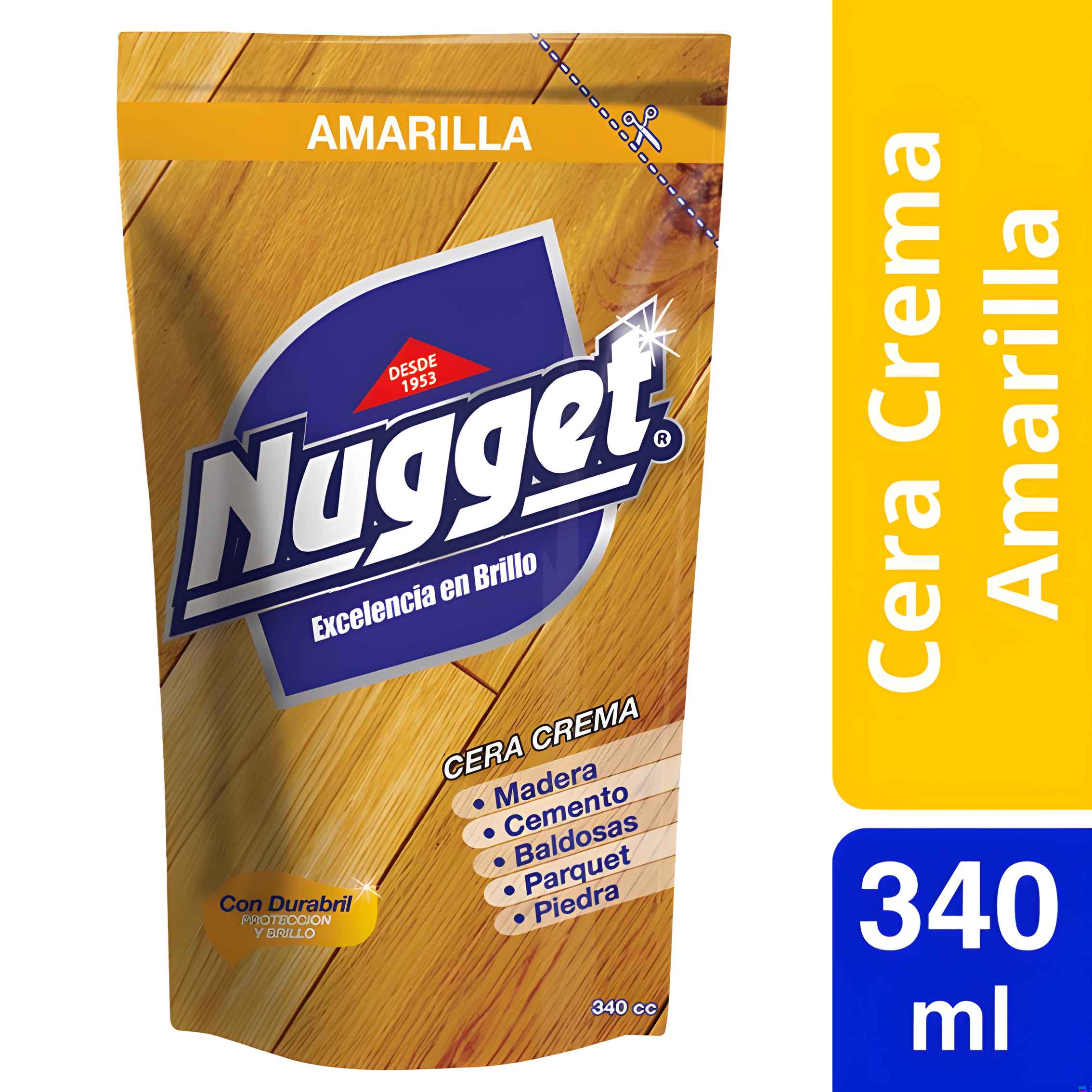 Cera Para Pisos En Crema Doypack 340Ml Amarilla - Nugget