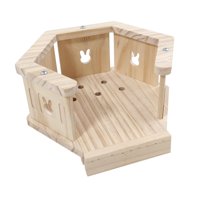 Magideal - Casa Para Conejos, Escondite Para Hámsteres, Juguete De Madera Resistente Para Mascotas Pequeñas, Decoración De Hábitat Para Hurones, Animales Pequeño Estilo C