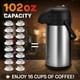 thumbnail image 4 of Dispensador de café Airpot Vondior de acero inoxidable con aislamiento de 3 litros, 4 of 7