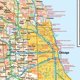 thumbnail image 2 of Mapa de pared Globe Turner 38 x 37 cm Chicago, Illinois – papel, 2 of 2