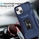 thumbnail image 5 of Funda Armada para iPhone 15 con Tapa Deslizante y Soporte Magnético Giratorio Azul, 5 of 5