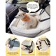 thumbnail image 3 of Asiento de coche Wooaidagg para perro de tamaño mediano, color beige, 3 of 5