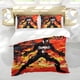 thumbnail image 5 of Marvel Zombies Conjunto de sábanas temático, trío de piezas, cómodo y amigable con la piel, diseño único, regalo de decoración para el hogar para familiares, amigos y fans,140cm *210cm, 5 of 6