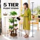 thumbnail image 2 of Soporte para plantas AUGOSTA de madera de metal de 5 niveles para interiores y exteriores, 2 of 8