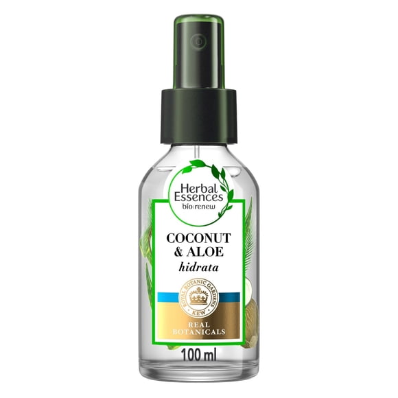 Mezcla Capilar Herbal Essences De Aceite Bio:Renew Coconut y Aloe Para El Cabello, 100 ml