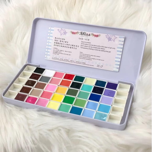 Gel de pintura Gel Palette YJMyujimi para decoración de uñas con 40 colores
