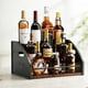thumbnail image 1 of Estante expositor para botellas de licor STAEVER, diseño metálico de 3 niveles, 1 of 9
