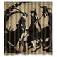 thumbnail image 1 of Cortina de ducha de anime BLACK ROCK SHOOTER, juego de cortina de baño con ganchos, tamaño 60 x 72 pulgadas, 1 of 3