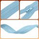 thumbnail image 4 of Uxcell 2 piezas de cremalleras para chaquetas de costura de 14 pulgadas, cremalleras de resina de repuesto para abrigos, para manualidades DIY, bolsa, prenda, textil para el hogar, ropa, azul claro, 4 of 7