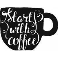 Rienda Libre Graphics - Decomural Start With Coffee Food Ws-45078