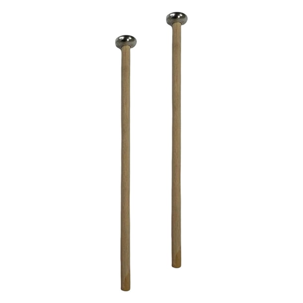 2 piezas Glockenspiel mazo vibráfono mazos principiantes mazo de xilófono palo de percusión para Marimba percusión bloque de madera , cabeza larga y cabeza larga y plana