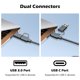 thumbnail image 4 of Lector de tarjetas SD SmartQ 4 en 1 USB C USB 3.0 de doble conector, 4 of 7