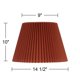 thumbnail image 4 of Pantalla Springcrest 23 × 37 × 25 cm Marrón Óxido con Pliegues Amplios, 4 of 7