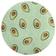 thumbnail image 3 of Alfombra Redonda Desmarcar Aguacate Felpa Coral 60cm, 3 of 6