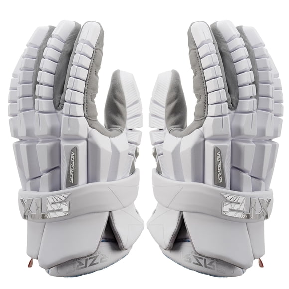 Guantes de lacrosse STX Surgeon RZR 2 blancos talla M para adulto