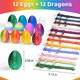 thumbnail image 2 of Paquete de 12 juguetes divertidos de pequeños dragones articulados impresos en 3D, 2 of 7