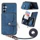 thumbnail image 1 of Funda Tipo Cartera con Correa Cruzada para Samsung Galaxy A16 Protección Contra Golpes Azul, 1 of 5
