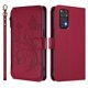 thumbnail image 2 of Funda Cartera Mariposa para [Xiaomi Redmi Note 12S 4G] con Soporte y Cremallera Rojo, 2 of 6