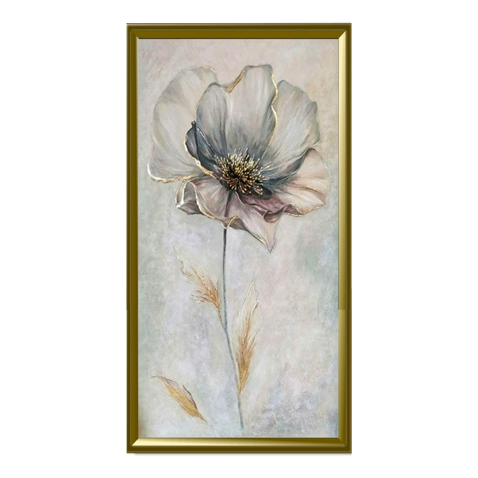 Genérico - Cuadro Decorativo Pared Flores Serenas Pintura Jhn