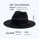thumbnail image 2 of Sombrero Fedora jingsha de fieltro de ala ancha en Panamá para mujeres y hombres, 2 of 7