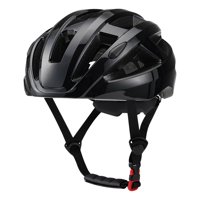 Magideal - Casco De Bicicleta Casco De Bicicleta Tamaño Ajustable Casco De Ciclista Transpirable Casco De Equitación Para Desplazamientos Múltiples Deportes Al A Negro