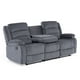 thumbnail image 4 of Sofá 3 Cuerpos Reclinable Moderno Gris New Martell, 4 of 9