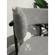 thumbnail image 4 of Silla de comedor Nórdica Arpillera patas de metal negra - Gris claro, 4 of 4