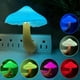 thumbnail image 1 of [3 Packs] UTLK Plug-in LED Mushroom Night Light Lamp With Dusk To Dawn Sensor,Plug In LED Bed Cute Mushroom Nightlight Wall Light Baby Night Lights For Kids Children (7-Color), 1 of 4