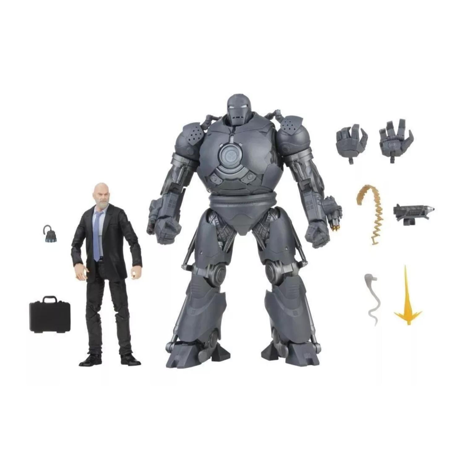 Total Upgrate - Pack 2 Figuras De Accion Obadiah Stane Y Iron Monger Marvel