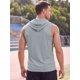 thumbnail image 3 of INSPIRE CHIC Chaleco con Capucha para Correr sin Mangas de Verano para Hombres M Gris, 3 of 5