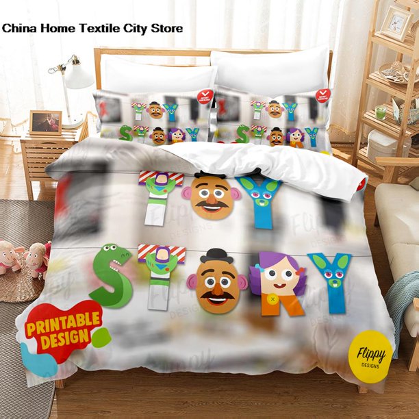 JIECHU Letters Alphabet Word Embroidered Iron on patches cute letter patches Bedding Set Single D Children's Bedroom Duvet Set Bed Sheets
