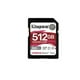 thumbnail image 1 of Tarjeta SD Kingston Canvas React Plus 512GB, 1 of 3