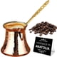 thumbnail image 1 of Cafetera Hakan de cobre turco de 250 ml hecha a mano, 1 of 9