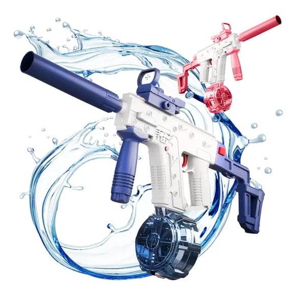 Pistola Agua Eléctrica Uzi Niños Recargable Juguete Verano