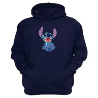 Genérico - Polerón Canguro Niño Extraterrestre Azul Azul Talla 2 Unisex