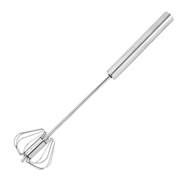 Batidor de huevos, batidor manual de acero inoxidable para batir huevos, batir líquidos y remover.