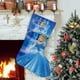 thumbnail image 1 of Cenicienta (Princesa) Tema: Calcetines de Navidad, fino lino blanco para colgar en escaleras y chimenea, decoración navideña para el hogar, regalo de Navidad.54cm×38cm, 1 of 5