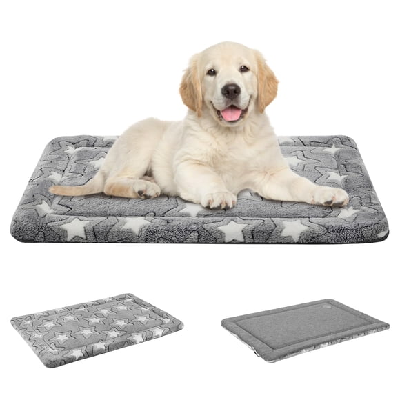 Alfombrilla reversible para casetas para perros EMPSIGN, 30 x 20 pulgadas, gris