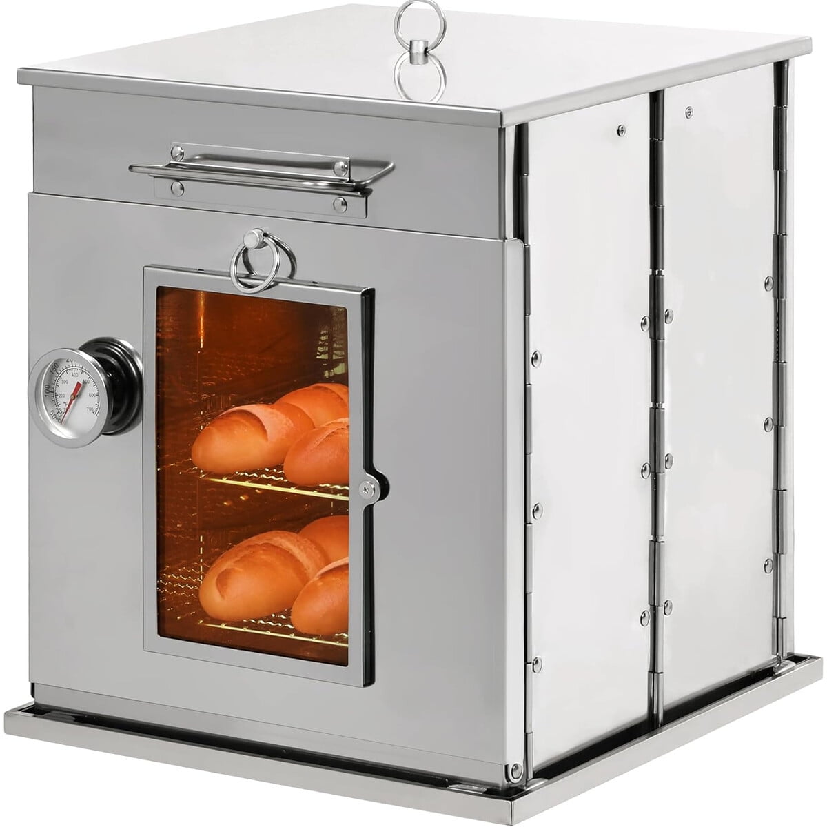 Horno Plegable Camping Redcamp 2 Niveles Acero 30x30x35cm