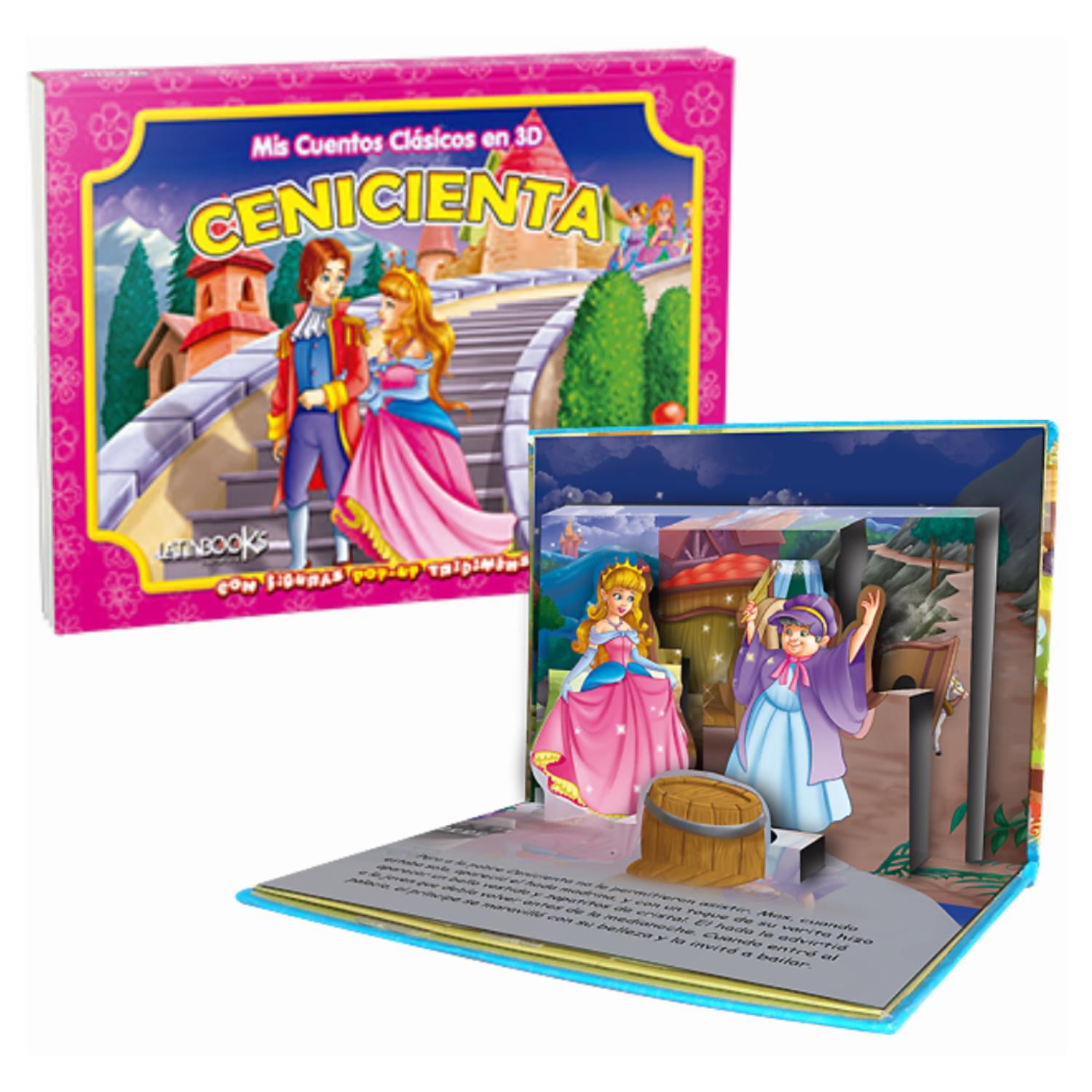 Latinbooks - Mis Cuentos Clásicos En 3d - Cenicienta (pop Up) Blanco