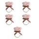 thumbnail image 4 of 5 Uds. Hebillas Para Servilletas, Festivales, Cenas, Café De Acción De Gracias, Servilleteros De Flores, Rosa, 4 of 5