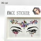 thumbnail image 1 of 5.71*5.91inch Sexy Face Sticker Rhinestone Tattoo Sticker Flashy False Tattoo Women's Party Eyebrow Sticker Decoration DIY Jewelry Tattoo Sticker, 1 of 3