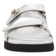thumbnail image 2 of Sandalia Steve Madden Mona de piel plateada para mujer, talla 6.5US, 2 of 7