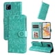 thumbnail image 1 of Funda tipo cartera FOXDOCK para Realme C11 , diseño girasol en relieve, cuero PU, cierre magnético, soporte y tarjetero, 1 of 5
