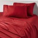 thumbnail image 1 of Sábanas PeachSkinSheets King Terciopelo Rojo Refrescantes, 1 of 9
