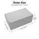 thumbnail image 2 of Caja de conexiones LeMotech IP67 impermeable 250 x 150 x 100 mm gris, 2 of 8