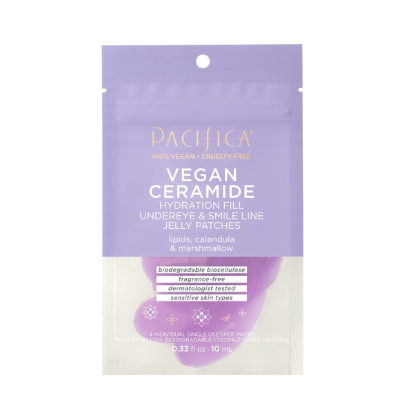 Jelly Patches Pacifica Beauty, ceramida vegana, hidratante